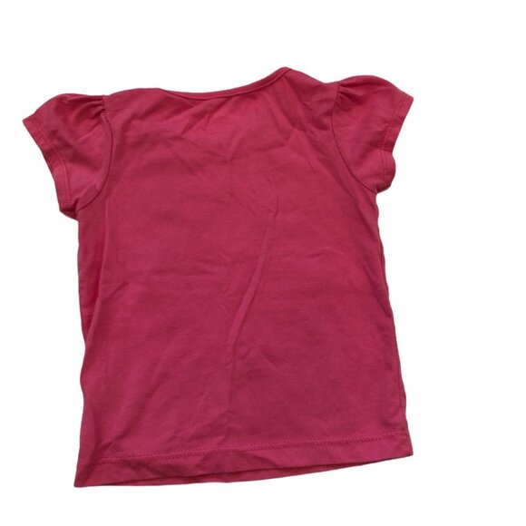 Baby Girls Graphic Tee Cute Fun Lucky Design 12M Pink & Green St. Patrick's Day - Picture 2 of 5